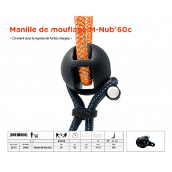 Manille de mouflage  Manille M-Nub® 60c