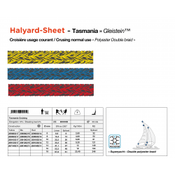 Halyard sheet Polyester HT Tasmania Gleistein